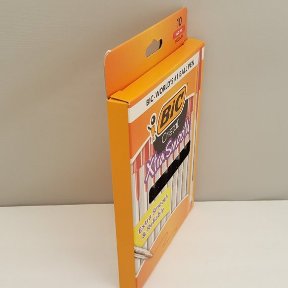 BIC Cristal Xtra Smooth Ball Pen Medium Point 1.0 mm RED Ink 10 - Picture 3 of 4